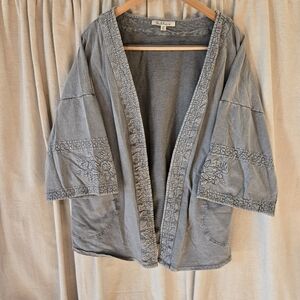 Solitaire Heather Gray Knit Cardigan